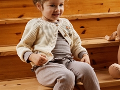 Lil Atelier birch blomsterbroderi strik cardigan